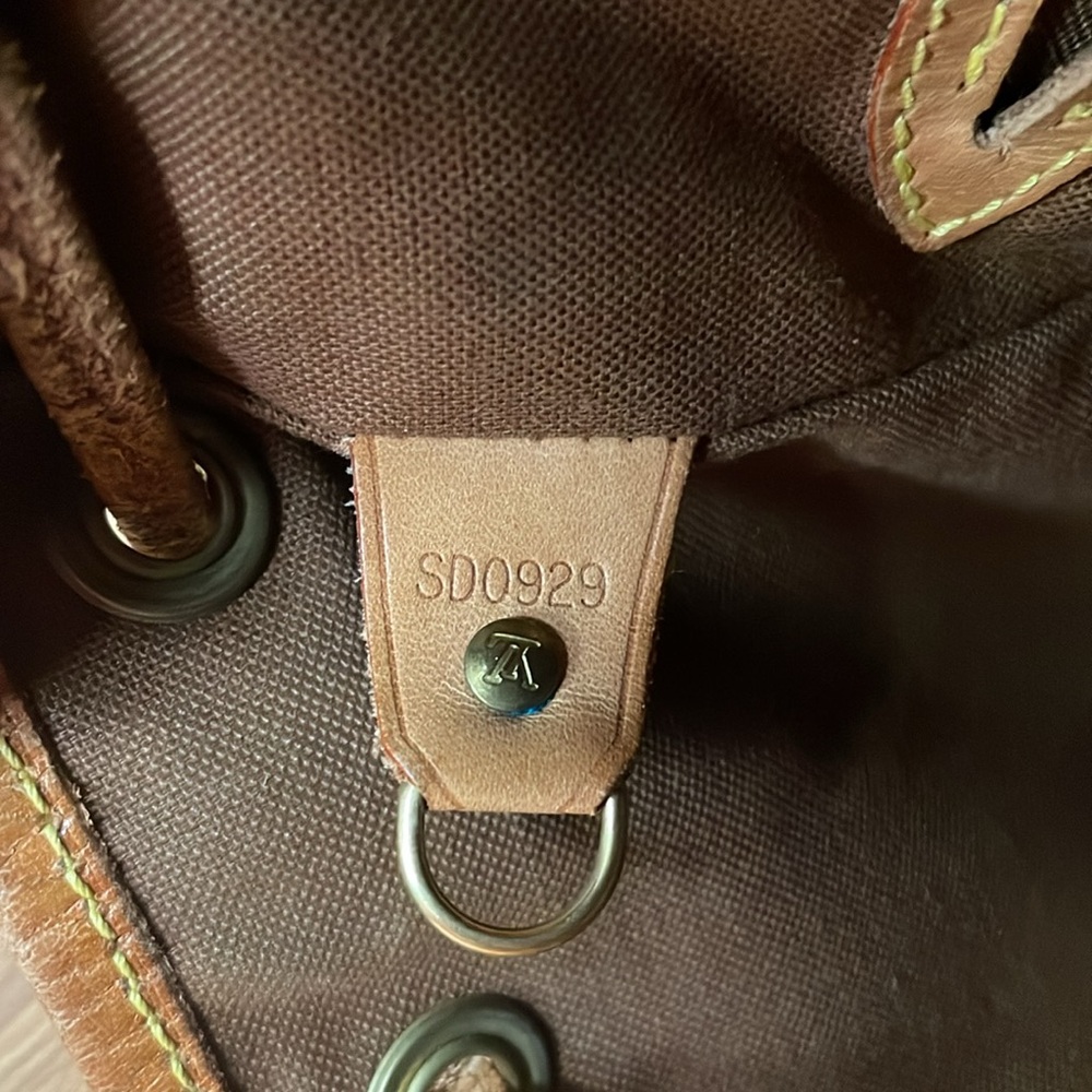 Louis Vuitton Brown Tan Monogram Montsouris MM Vintage - Picture 11 of 15
